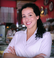 Small business owner in bakery
