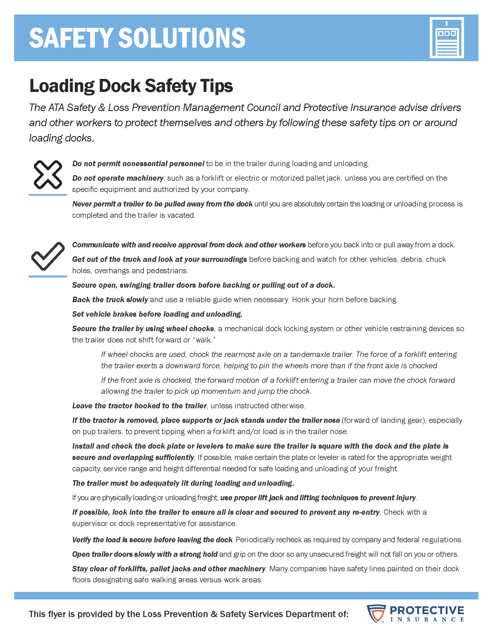 Loading Dock Safety